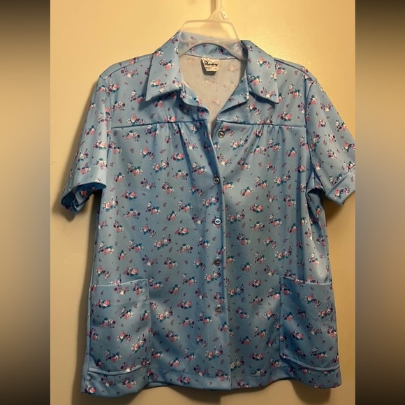 shirley Tops - Floral Shirley Polyester Button Down